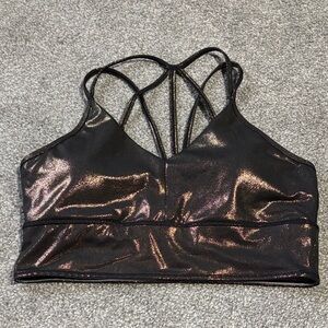 Born Primitive Black and Gold Sports Bra